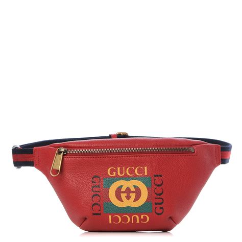 gucci mini belt bag red|gucci nylon belt bag.